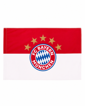 FC Bayern München Fahne Logo 90x60 cm Rot/Weiß